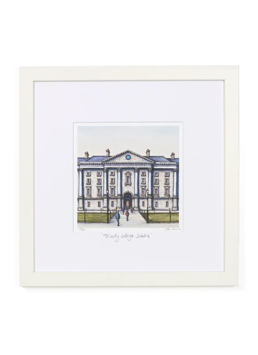 Framed Artwork Print of Trinity College Dublin Wall Art Gift Home Decor